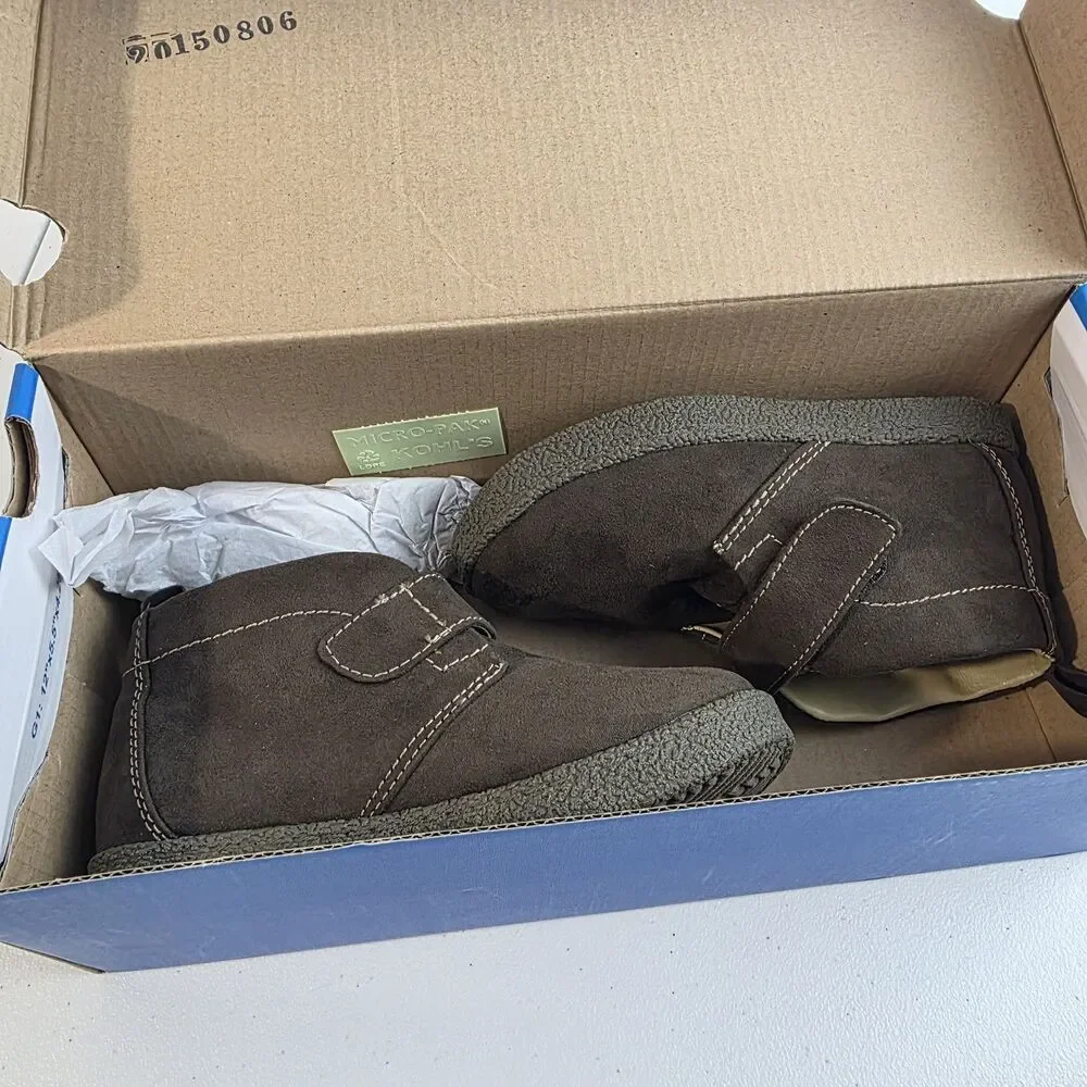 Jumping Beans Toddler Boy's Norris Brown  Hi Top Shoes - Size 10 NWB